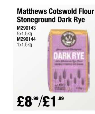 Matthews Cotswold Flour Stoneground Dark Rye