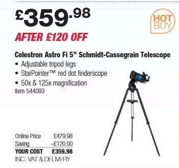 Celestron Astro Fi 5” Schmidt-Cassegrain Telescope