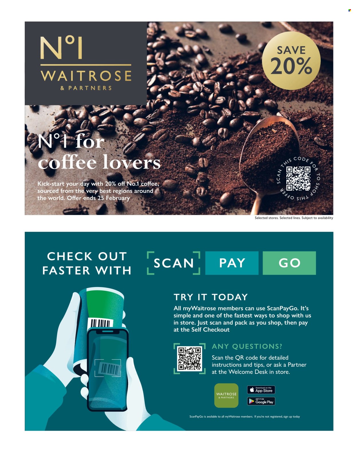 Waitrose offer. Page 1