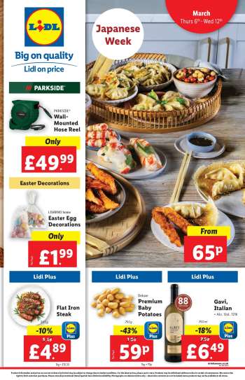 Lidl offer  - 06/03/2025 - 12/03/2025.