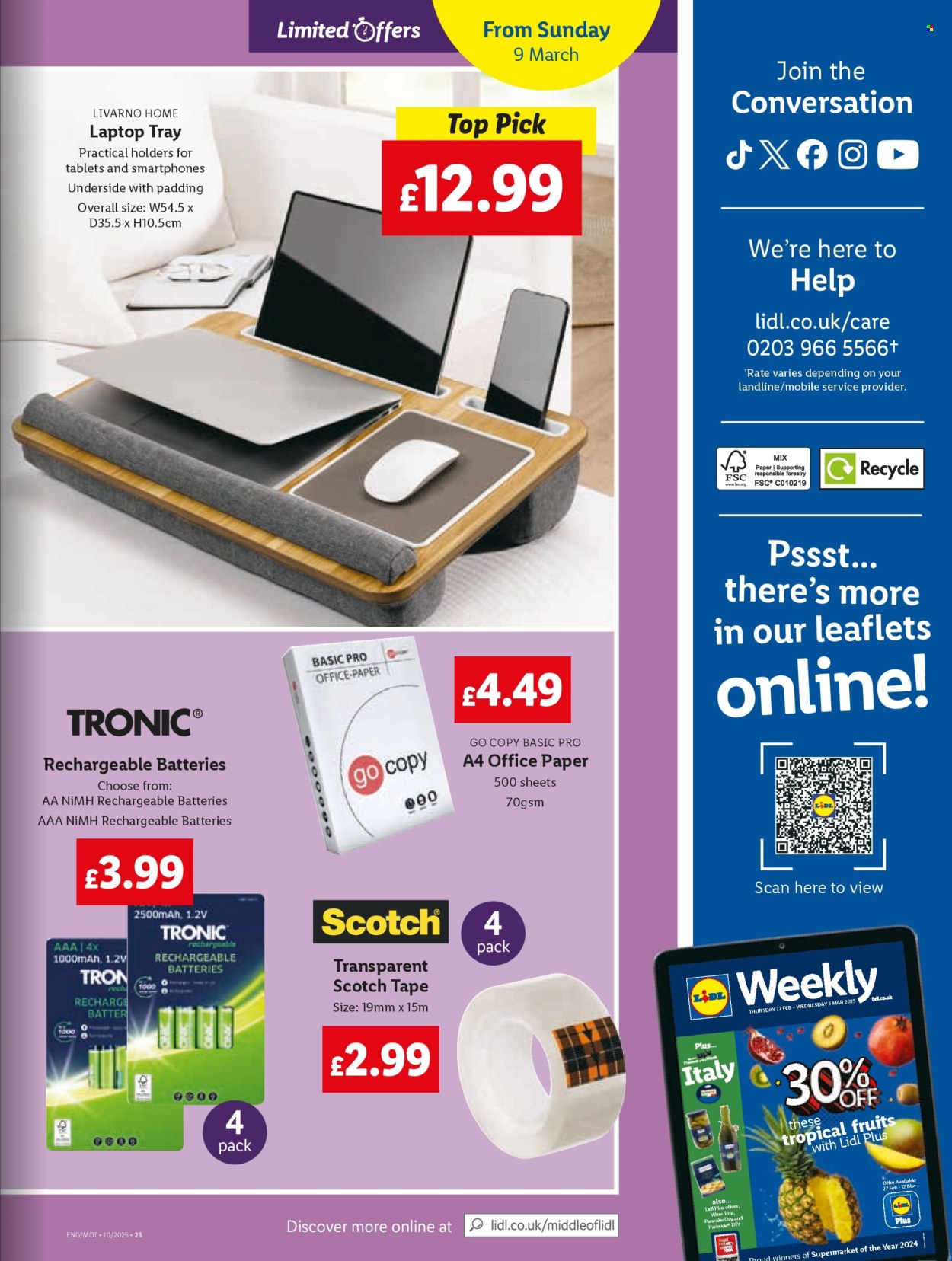 Lidl offer - 06/03/2025 - 12/03/2025. Page 1