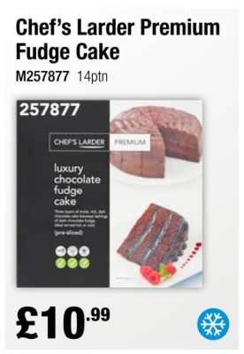 Chef’s Larder Premium Fudge Cake