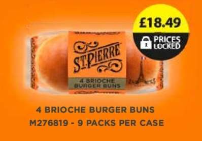 St. Pierre 4 Brioche Burger Buns