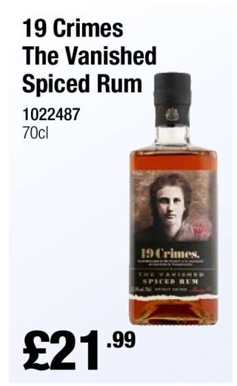 19 Crimes The Vanished Spiced Rum