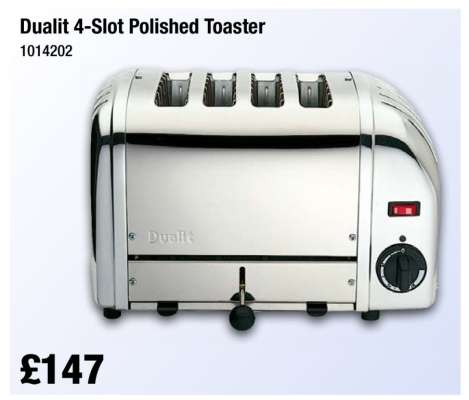 Dualit 4 Slot Polished Toaster