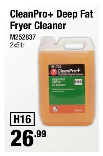 CleanPro+ Deep Fat Fryer Cleaner