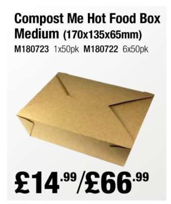 Compost Me Hot Food Box Medium