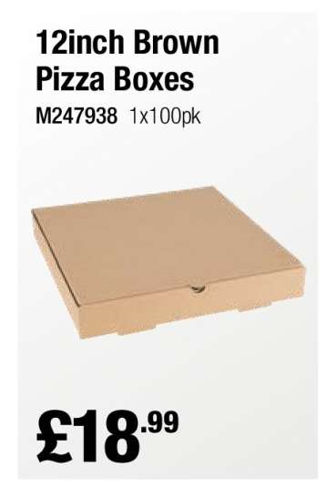12inch Brown Pizza Boxes