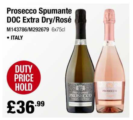 Prosecco Spumante DOC Extra Dry/Rosé