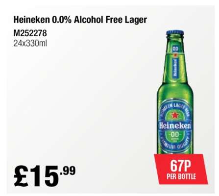 Heineken 0.0% Alcohol Free Lager