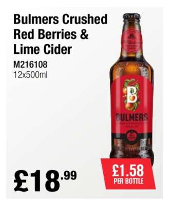 Bulmers Crushed Red Berries & Lime Cider