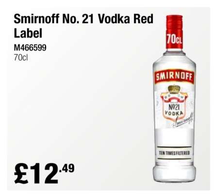 Smirnoff No. 21 Vodka Red Label