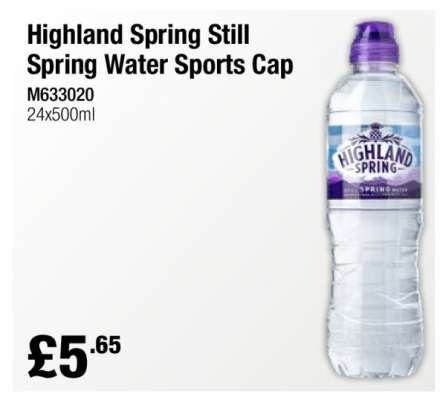 Highland Spring Still Spring Water Sports Cap
