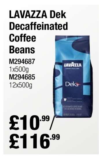 LAVAZZA Dek Decaffeinated Coffee Beans