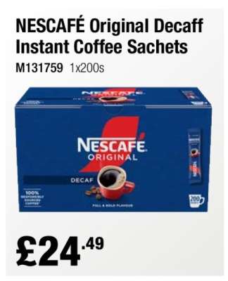 NESCAFÉ Original Decaff Instant Coffee Sachets