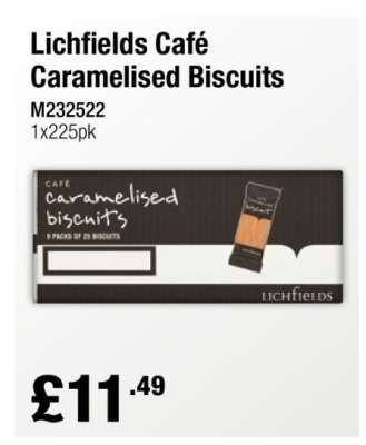 Lichfields Café Caramelised Biscuits
