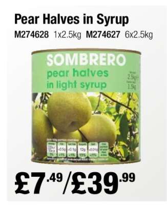 Pear Halves in Syrup