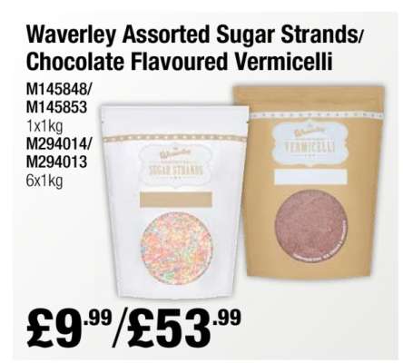 Waverley Assorted Sugar Strands/Chocolate Flavoured Vermicelli