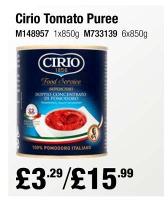 Cirio Tomato Puree