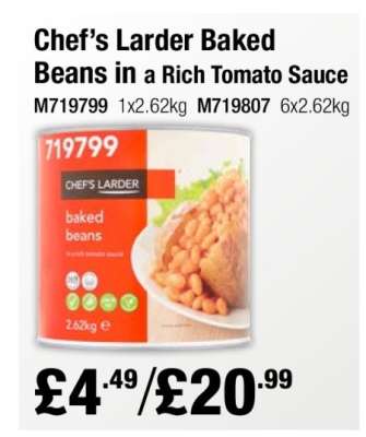 Chef’s Larder Baked Beans in a Rich Tomato Sauce