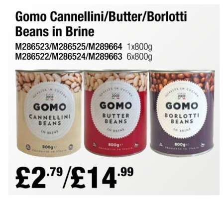 Gomo Cannellini/Butter/Borlotti Beans in Brine