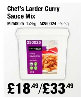 Chef’s Larder Curry Sauce Mix