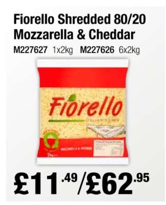 Fiorello Shredded 80/20 Mozzarella & Cheddar