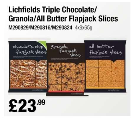 Lichfields Triple Chocolate/Granola/All Butter Flapjack Slices