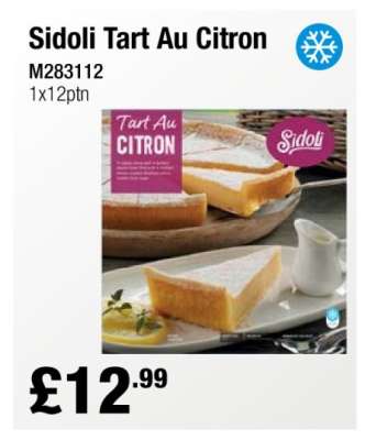 Sidoli Tart Au Citron