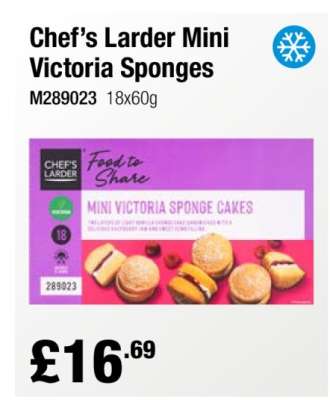 Chef’s Larder Mini Victoria Sponges