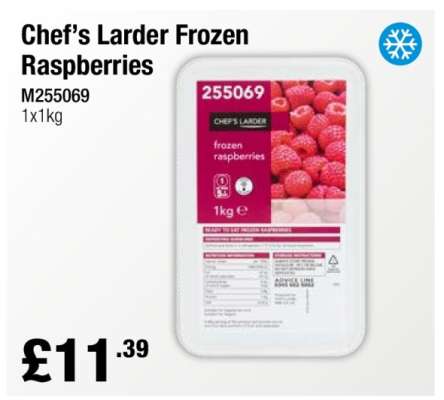 Chef’s Larder Frozen Raspberries