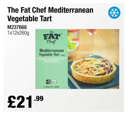 The Fat Chef Mediterranean Vegetable Tart