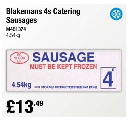 Blakemans 4s Catering Sausages
