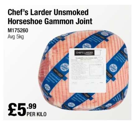 Chef’s Larder Unsmoked Horseshoe Gammon Joint