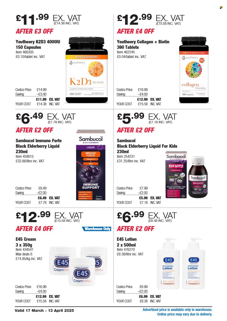 Costco offer - 17/03/2025 - 13/04/2025. Page 1