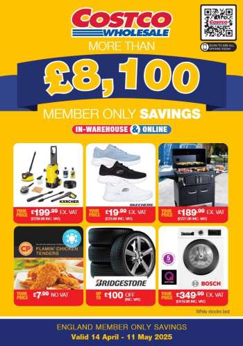 Costco offer  - 14/04/2025 - 11/05/2025.