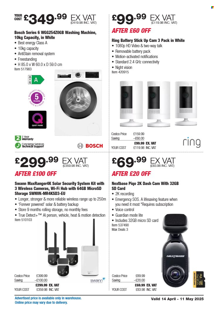 Costco offer - 14/04/2025 - 11/05/2025. Page 1