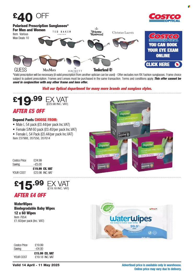 Costco offer - 14/04/2025 - 11/05/2025. Page 1