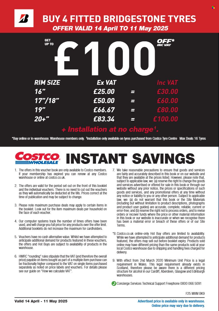 Costco offer - 14/04/2025 - 11/05/2025. Page 1