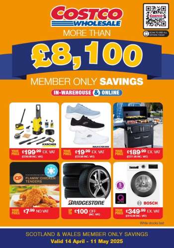 Costco offer  - 14/04/2025 - 11/05/2025.