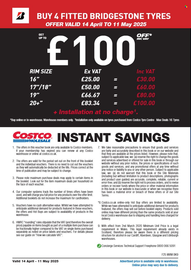 Costco offer - 14/04/2025 - 11/05/2025. Page 1