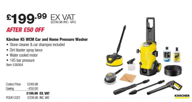 Kärcher K5 WCM Car and Home Pressure Washer