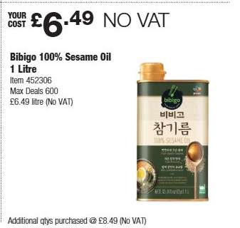 Bibigo 100% Sesame Oil 1 Litre