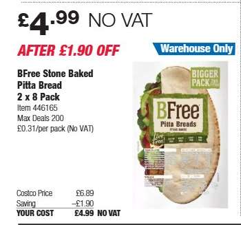 BFree Stone Baked Pitta Bread