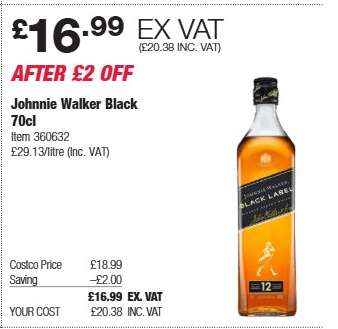 Johnnie Walker Black 70cl