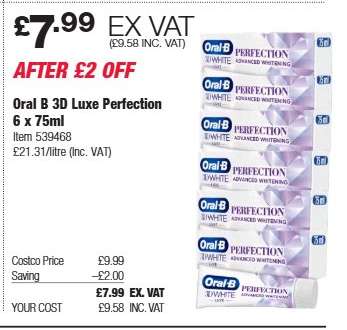 Oral B 3D Luxe Perfection 6 x 75ml