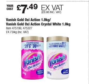 Vanish Gold Oxi Action 1.9kg/ Vanish Gold Oxi Action Crystal White 1.9kg