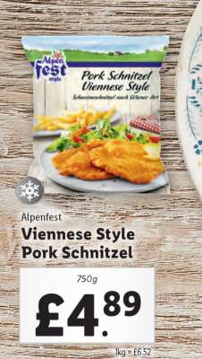 Alpenfest Viennese Style Pork Schnitzel