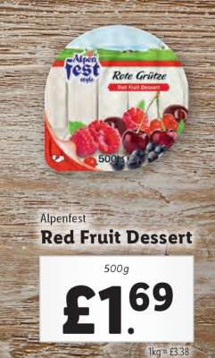 Alpenfest Red Fruit Dessert