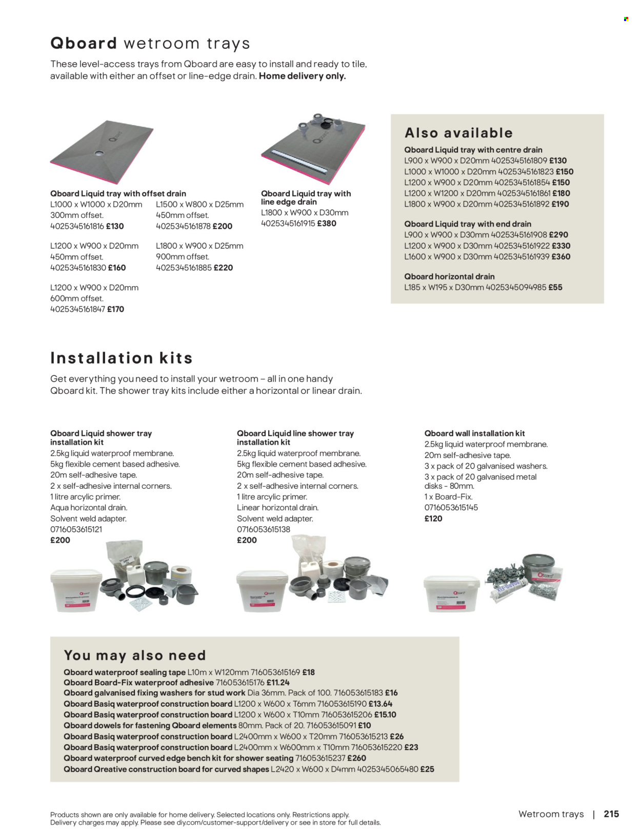 B&Q offer. Page 1